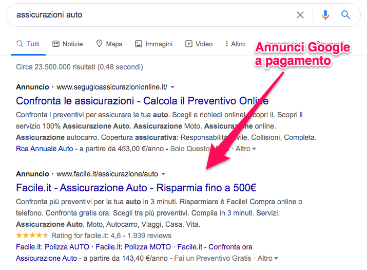 SEO o google ads