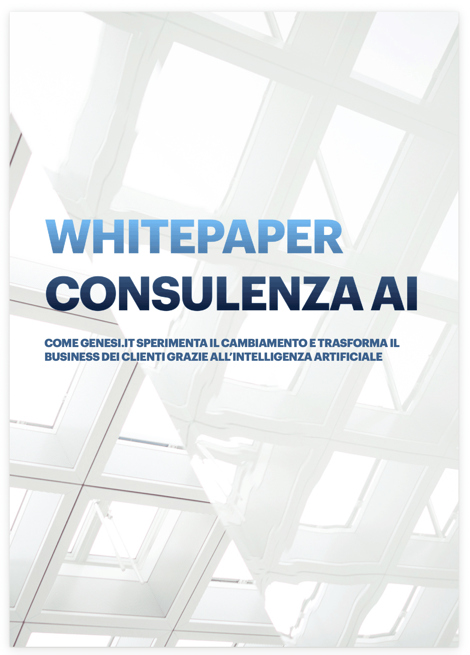 Copertina del whitepaper Genesi sull’intelligenza artificiale